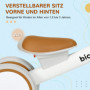 Balanscykel Whisper Dubbel Däck 1-3 år Brun Vit