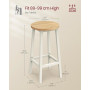 Barstol set 2 st - Barpallar Rund Industriell Design Ek Vit