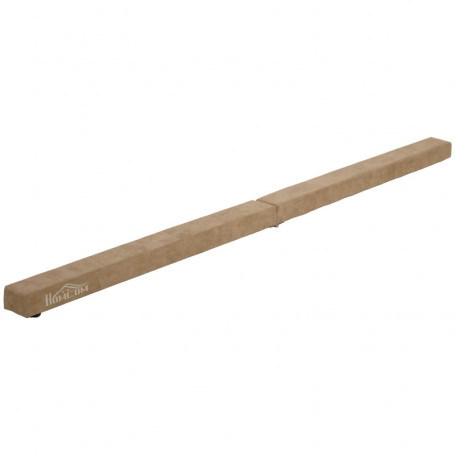Balansbalk Hopfällbar upp till 120 kg 210 x 10 x 6,5 cm Brun