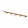 Balansbalk Hopfällbar upp till 120 kg 210 x 10 x 6,5 cm Brun