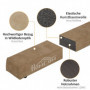 Balansbalk Hopfällbar upp till 120 kg 210 x 10 x 6,5 cm Brun