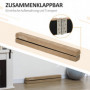 Balansbalk Hopfällbar upp till 120 kg 210 x 10 x 6,5 cm Brun