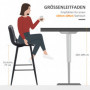 2-pack Barstolar Stoppad Sammet Svart med Ryggstöd Sits H. 77 cm