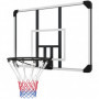 Basketkorg för väggmontering, inomhus/utomhus, robust PC-bakpanel 113 x 61 x 73 cm Svart Vit