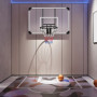 Basketkorg för väggmontering, inomhus/utomhus, robust PC-bakpanel 113 x 61 x 73 cm Svart Vit
