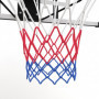 Basketkorg för väggmontering, inomhus/utomhus, robust PC-bakpanel 113 x 61 x 73 cm Svart Vit