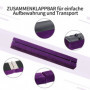 Balansbalk Hopfällbar upp till 120 kg Lila 210 x 10 x 6,5 cm