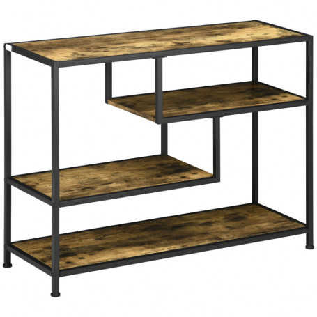 Konsolbord 4-Nivåer Industriell Vintage brun  99,6 x 33,6 x 74 cm