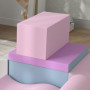 Stora Byggklossar 7 Delar Mjuk Säkert Material Rosa