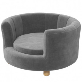 Husdjurssäng Fåtölj Design Avtagbar Kudde Grå 65 x 64 x 37 cm