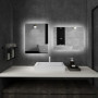 Badrumsspegel 70 x 50 cm med Back LED Belysning