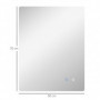 Badrumsspegel 70 x 50 cm med Back LED Belysning