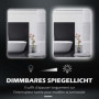 Badrumsspegel 70 x 50 cm med Back LED Belysning