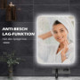 Badrumsspegel 70 x 50 cm med Back LED Belysning