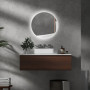 Rund Badrumsspegel Ø 60 cm med Back LED Belysning