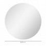 Rund Badrumsspegel Ø 60 cm med Back LED Belysning