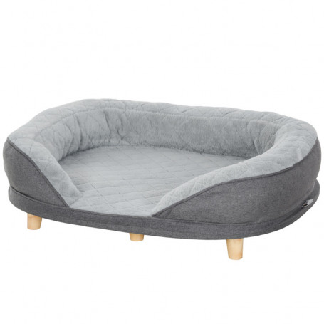 Hundsäng Soffa Tvättbart Mysig Grå 90 x 78 x 25 cm