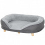 Hundsäng Soffa Tvättbart Mysig Grå 90 x 78 x 25 cm