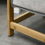 Tvättkorg 2 Tvättpåsar 40L Bambu 64 x 33 x 73 cm
