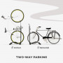 Cykelställ Vertikalt/Horisontellt 45 x 44 x 118 cm Svart