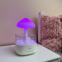 Luftfuktare Med Vattendroppe Diffusor LED Nattljus / Regneffekt, Nattlampa
