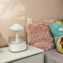 Luftfuktare Med Vattendroppe Diffusor LED Nattljus / Regneffekt, Nattlampa