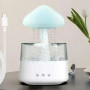 Luftfuktare Med Vattendroppe Diffusor LED Nattljus / Regneffekt, Nattlampa