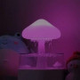 Luftfuktare Med Vattendroppe Diffusor LED Nattljus / Regneffekt, Nattlampa