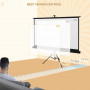 Projektorduk 84 tum med Stativ 4k 16:9