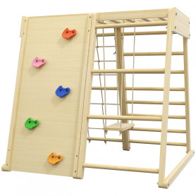 Inomhus Klättring Kit för Barn Multiplay Sportset med Gunga 120 x 1...