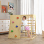 Inomhus Klättring Kit för Barn Multiplay Sportset med Gunga 120 x 105 x 120 cm