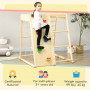 Inomhus Klättring Kit för Barn Multiplay Sportset med Gunga 120 x 105 x 120 cm