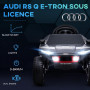 Elbil för Barn Audi RS Q e-tron 12V med Fjärrkontroll Röd Svart
