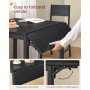 Matbord för 2-4 personer, hopfällbart, för små rum Svart