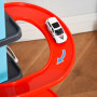 XXL Parkeringsgarage Leksak Racerbana, 4 Bilar, 1 Helikopter - Manuell Hiss, Bensinstation, Hiss