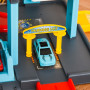 XXL Parkeringsgarage Leksak Racerbana, 4 Bilar, 1 Helikopter - Manuell Hiss, Bensinstation, Hiss