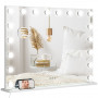Sminkspegel Hollywood med Justerbar LED-belysning 80 x 62 cm​