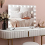 Sminkspegel Hollywood med Justerbar LED-belysning 80 x 62 cm​
