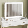 Sminkspegel med Touch-kontroll LED-belysning 80 x 62 cm​
