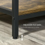 Konsolbord Industriell Trä med 2 Lådor Vintage Brun 100 x 35 x 79,2 cm