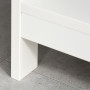 Konsolbord Industriell Trä med 2 Lådor Vit 100 x 30,5 x 80 cm