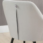 Matstolar 2-pack Moder Design Sammet Ljusgrå 54 x 57 x 80 cm