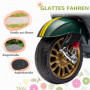 Elmoped För Barn Vespa Licensierad Mörkgrön 6V 3 km/h Med Träningsh...