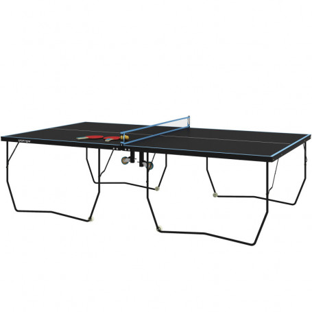 Pingisbord Standard 274 x 152,5 x 76 cm med Hjul Svart