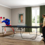 Pingisbord Standard 274 x 152,5 x 76 cm med Hjul Svart