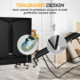 Pingisbord Standard 274 x 152,5 x 76 cm med Hjul Svart