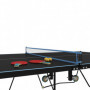 Pingisbord Standard 274 x 152,5 x 76 cm med Hjul Svart