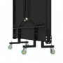 Pingisbord Standard 274 x 152,5 x 76 cm med Hjul Svart