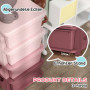Barnrum Förvaring med 4 lådor Plast Rosa 37 x 37 x 76 cm