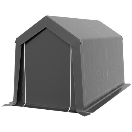 Redskapsbod Tält 360 x 210 x 235 cm Ventilationsfönster, Mörkgrå